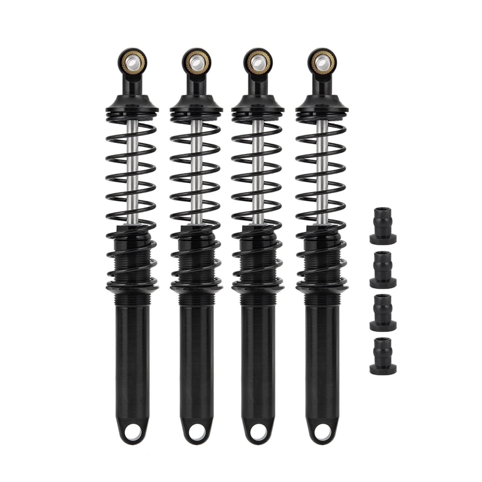 Pexorin 4PCS Stoßdämpfer-Öldämpfer 90mm 100mm 110mm 120mm 1:10, for Axial SCX10 Wraith TRX4 TRX6 D90 Ferngesteuerter Auto-Stoßdämpfer(100mm) von Pexorin