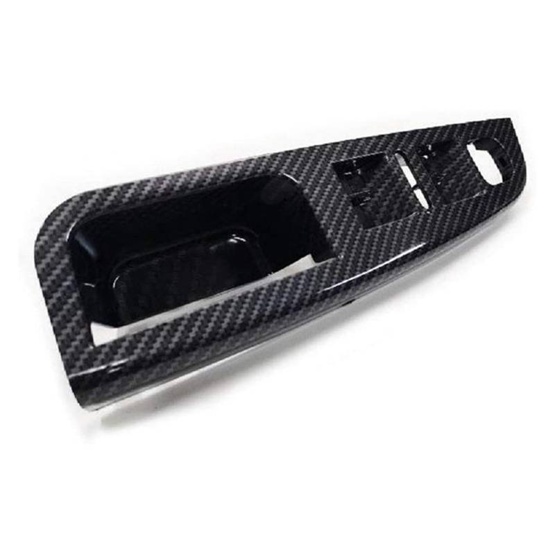 Pexorin 4X Seitlicher Haltegriff Carbon Fiber Tür Fenster Schalter Bedienfeld Abdeckung Zierleisten Rahmen, for Jetta, MK5, for Golf, 5 2005-2009 Zierleiste für Schalterabdeckungen für Autos von Pexorin