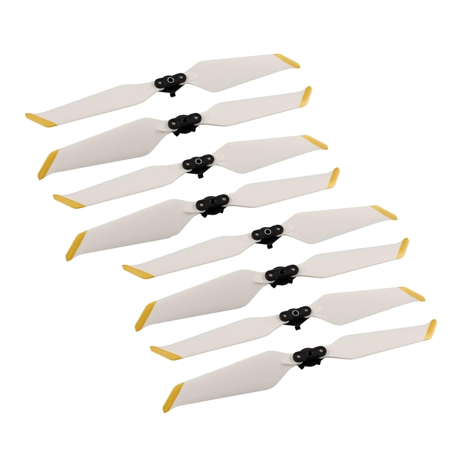 Pexorin 8-teiliger Propeller, for DJI, for Mavic 2 Pro Zoom 8743 Geräuscharme Propeller Schnellverschluss-Klappklinge Geräuschreduzierung Propeller Drohnenzubehör Propellerpropeller(8PCS White) von Pexorin