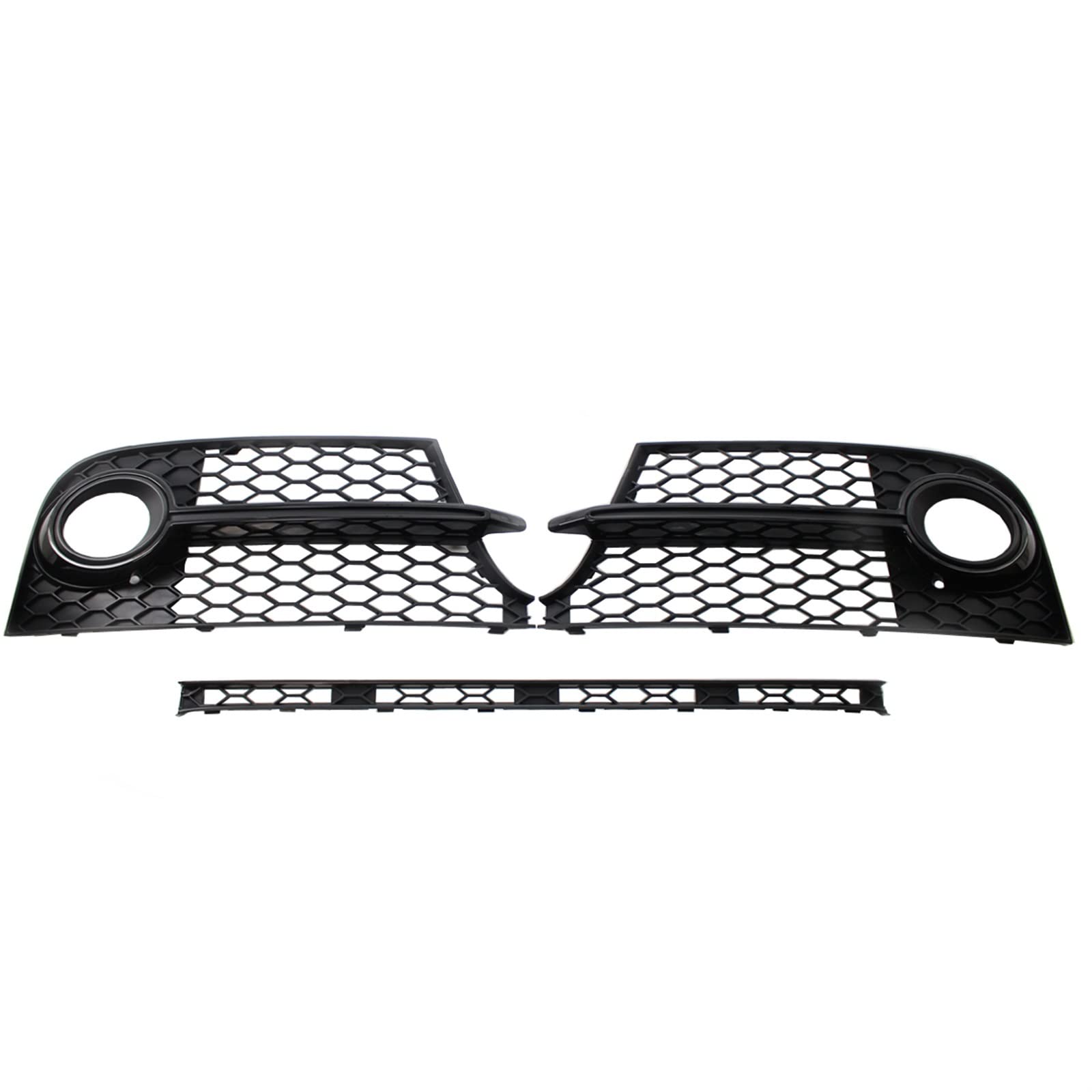 Pexorin ABS-Grill, Honeycomb HEX, Auto-Nebelscheinwerfer-Grill, Grill unten in der Mitte, for Audi, for TT MK2, for, for TTS 2011 2012 2013 2014 Austausch der Nebelscheinwerfergitterabdeckung(Black s von Pexorin