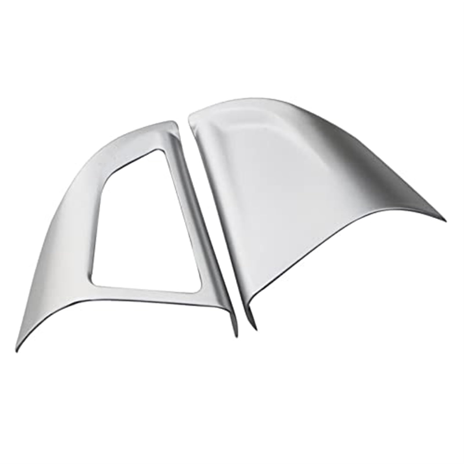 Pexorin Auto Chrom Lenkrad Schutzhülle Trim Aufkleber, for Chevrolet, for Cruze, Limousine Schrägheck 2009-2015 Trax Zubehör Aufkleber für Lenkradrahmen(Black 1 Hole Matte Silver) von Pexorin