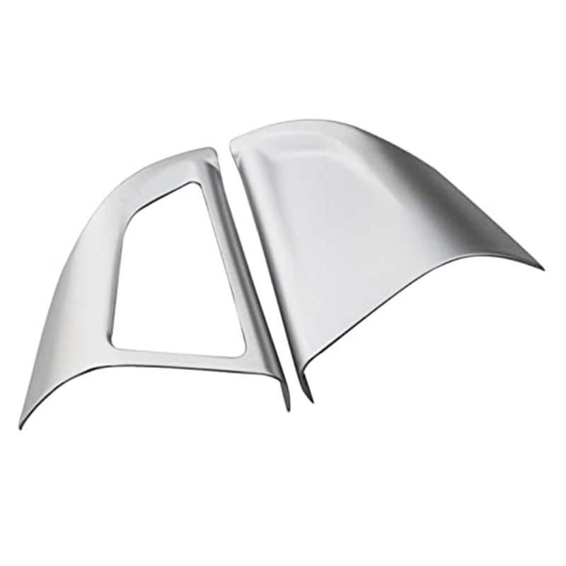 Pexorin Auto Chrom Lenkrad Schutzhülle Trim Aufkleber, for Chevrolet, for Cruze, Limousine Schrägheck 2009-2015 Trax Zubehör Aufkleber für Lenkradrahmen(Black 1 Hole Matte Silver) von Pexorin