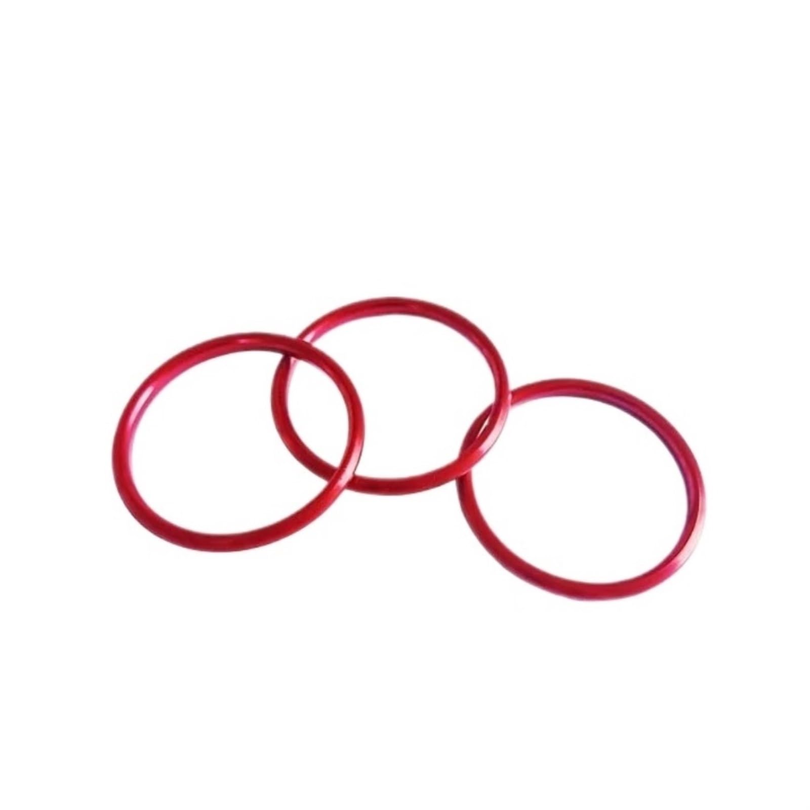 Pexorin Auto-Klimaanlage AC Vent Outlet Ring Trim, for Mazda MX-5 MX5, for Mazda 2 CX-3 CX3 RF ND Autozubehör Lüftungsabdeckung für Fahrzeug-Klimaanlage(Inner Ring Red) von Pexorin