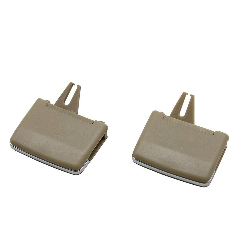 Pexorin Auto-Klimaanlagen-Entlüftungsgitter for die B-Säule, for Mercedes-Benz W166 W292 M ML GL GLE GLS 2012-2015 AC-Steckdosen-Clips(Rear Beige 2pcs) von Pexorin