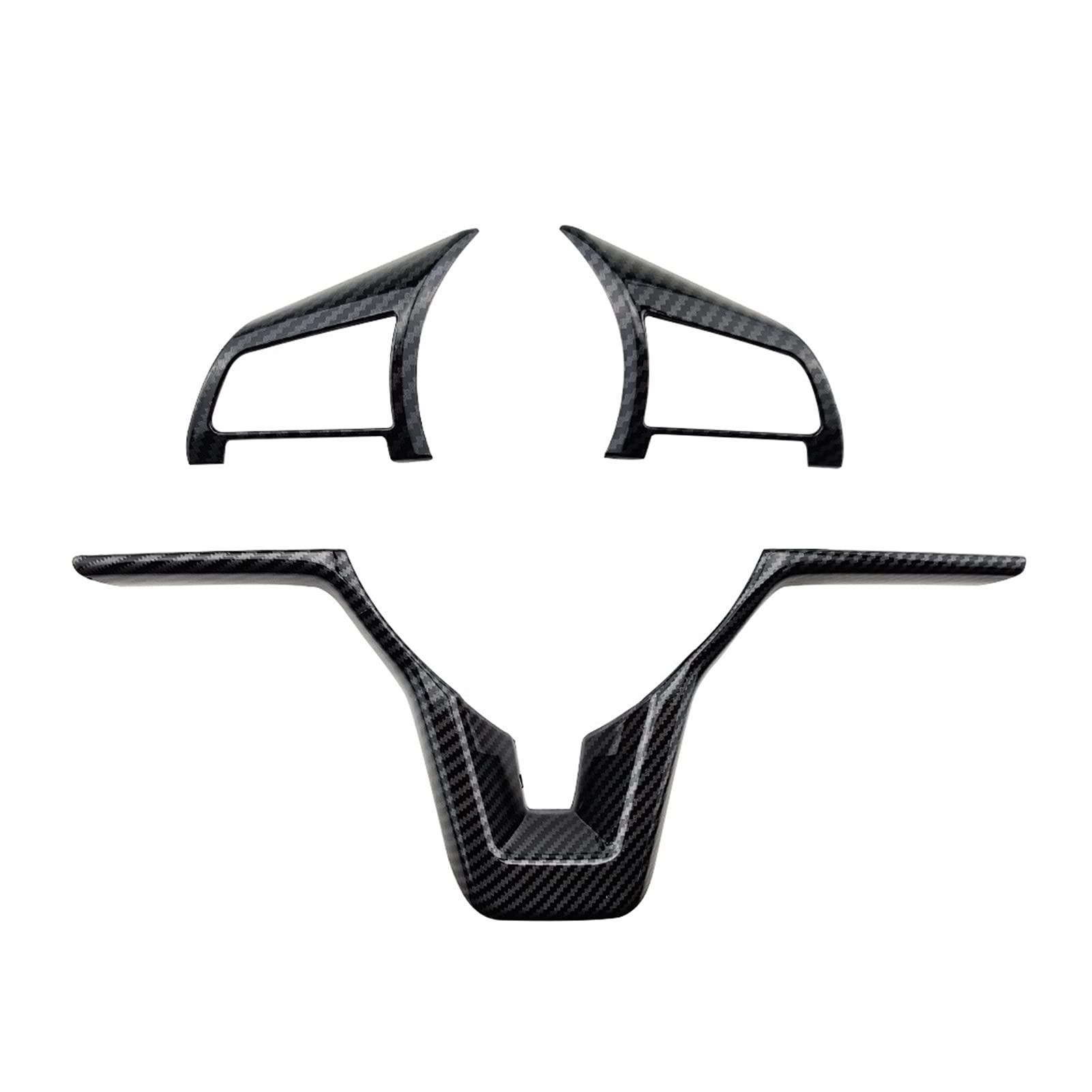 Pexorin Auto Lenkrad Panel Schalter Knopf Abdeckung Trim Aufkleber, for Nissan, for Rogue 2016-2020 Zubehör Carbon Faser Aufkleber für Lenkradrahmen(369 Clock Style) von Pexorin