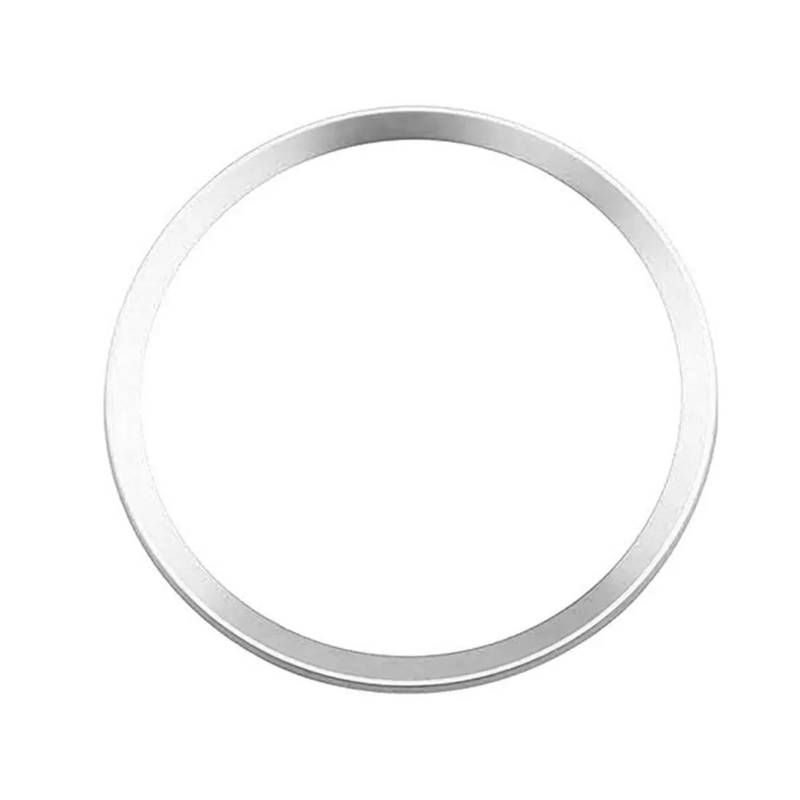 Pexorin Auto Lenkrad Ring Center Trim Aufkleber Fall, for, for A3 2013-2015, Dekoration Zubehör Abdeckungen Zubehör Aufkleber für Lenkradrahmen(1pcs Sliver Sticker) von Pexorin