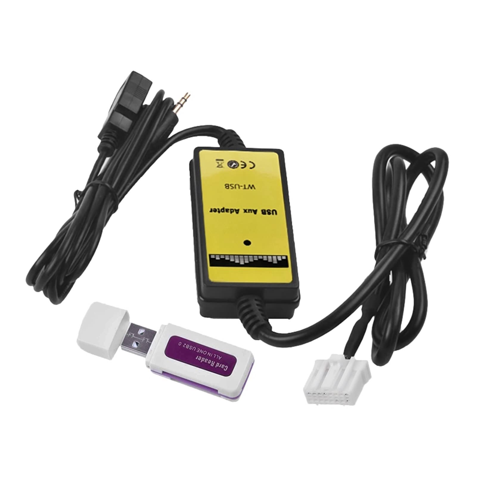 Pexorin Auto-USB-Adapter, MP3-Audio-Schnittstelle, SD-AUX-USB-Datenkabel, CD-Wechsler anschließen, for Mazda 3 6, for Miata RX8 CX7 USB-Adapter für das Armaturenbrett von Pexorin