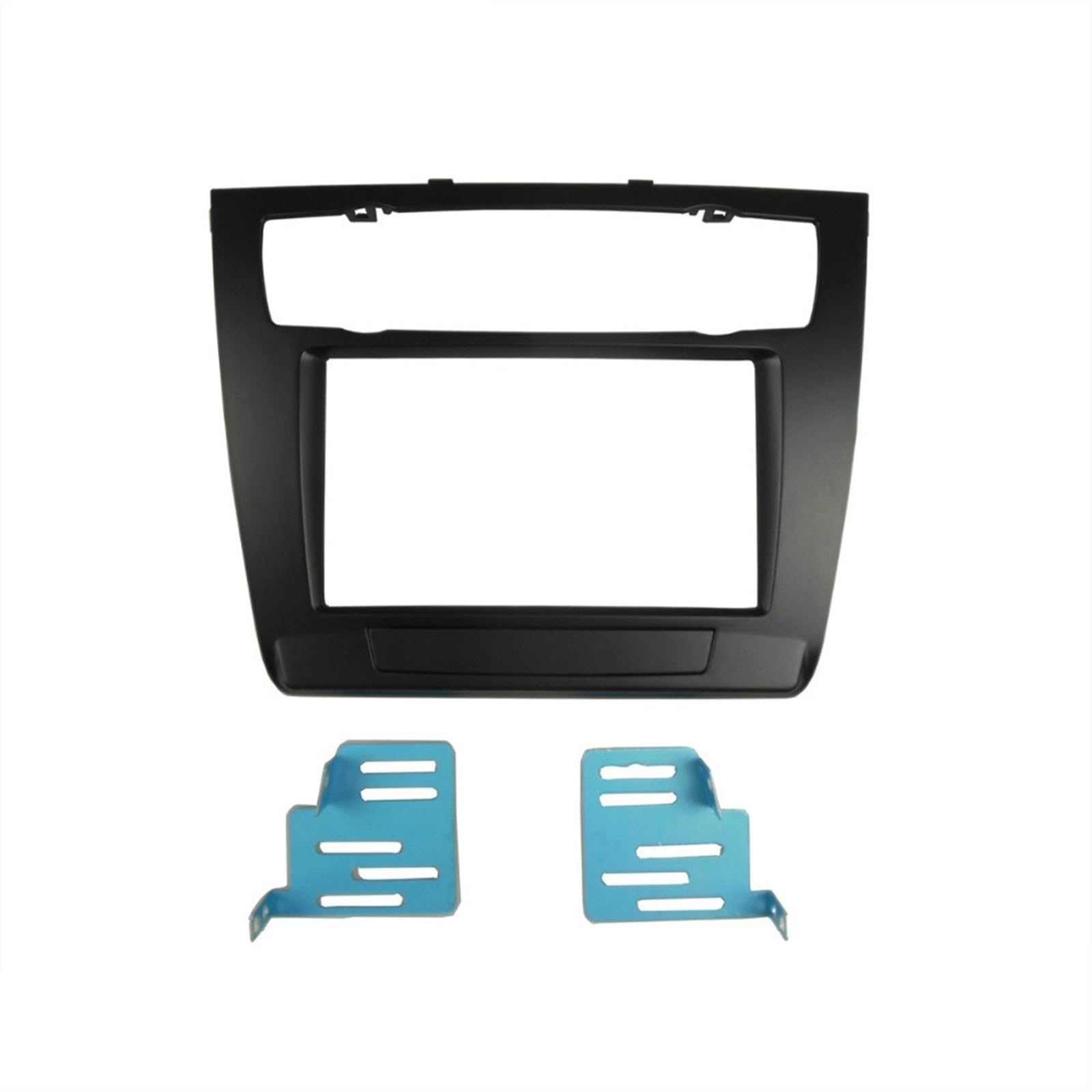 Pexorin Doppel-DIN-Radioblende for Serie 1 E81 E82 E87 E88 2007-2011, CD-DVD-GPS-Stereo-Panel, Armaturenbrett-Montagerahmen, Blendeneinbausatz Fahrzeug-Armaturenbrett von Pexorin