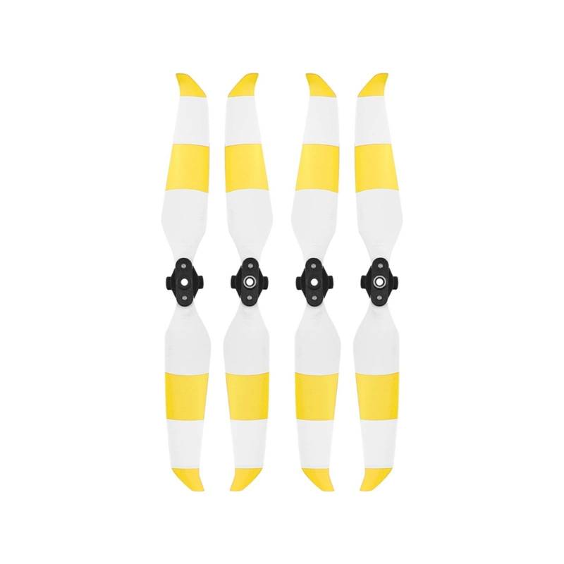 Pexorin Drohne, for Mavic Air 2 Propeller 7238F Props Quick Release Propellerblätter, for DJI, for Mavic Air 2 Zubehör Propellerpropeller(Yellow White) von Pexorin