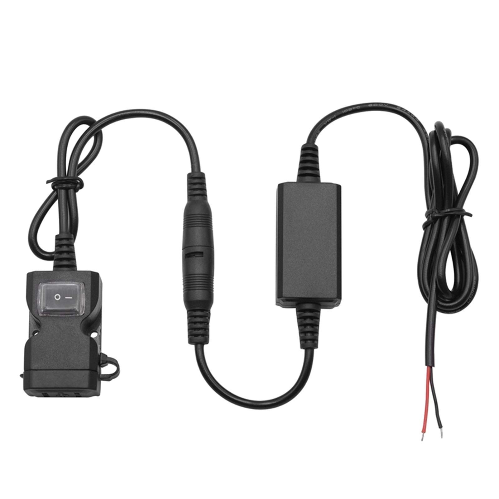 Pexorin Elektroauto Motorrad Handy Ladegerät Dual Port USB Auto Rückspiegel Lenker wasserdichte Auto Ladegeräte Motorrad-Rückspiegel von Pexorin