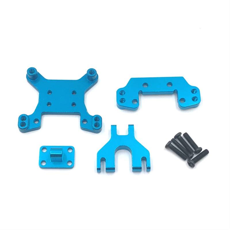 Pexorin Fernbedienung Auto Metall Upgrade Modifizierte Teile Vorne Und Hinten Stoßdämpfer, for WLtoys, 1/12 124016 124018 Ferngesteuerter Auto-Stoßdämpfer(Blue) von Pexorin