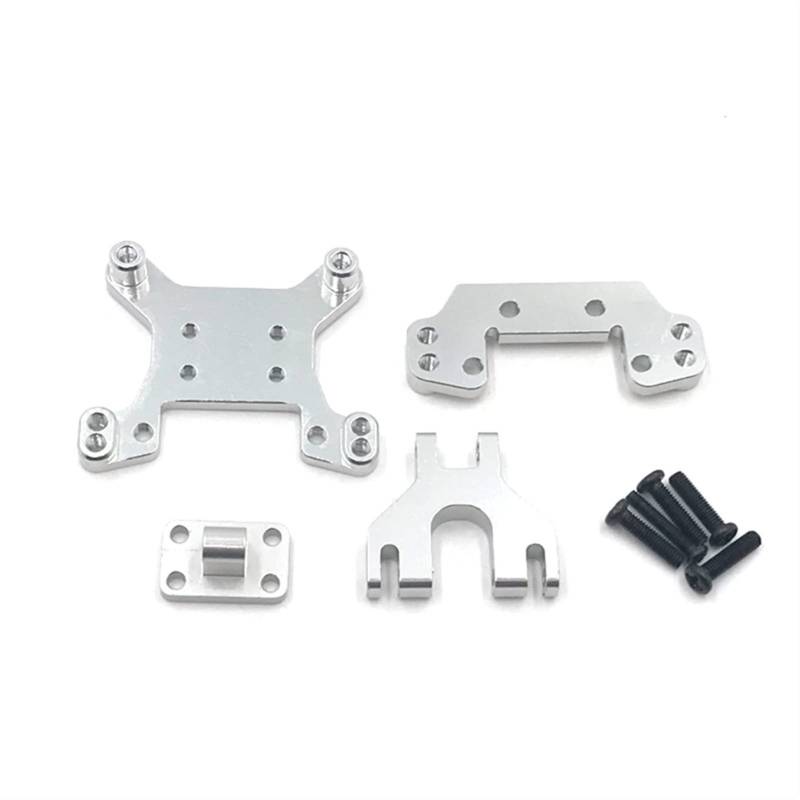 Pexorin Fernbedienung Auto Metall Upgrade Modifizierte Teile Vorne Und Hinten Stoßdämpfer, for WLtoys, 1/12 124016 124018 Ferngesteuerter Auto-Stoßdämpfer(Silver) von Pexorin