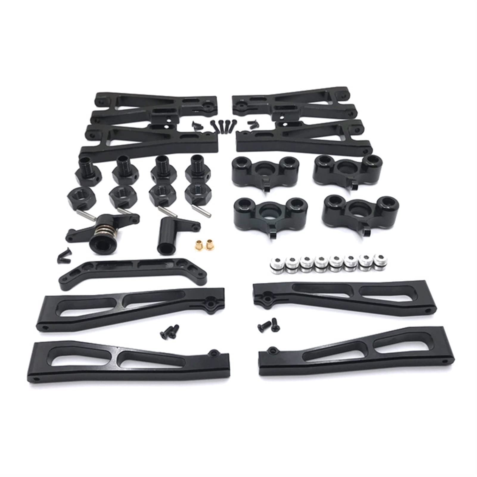 Pexorin Fernbedienung Auto Teile Metall Upgrade und Modifikation Teile Kit Zusammenfassung, for JLB Golden Cheetah 1/10 J3 Ferngesteuerter Auto-Stoßdämpfer(Black) von Pexorin