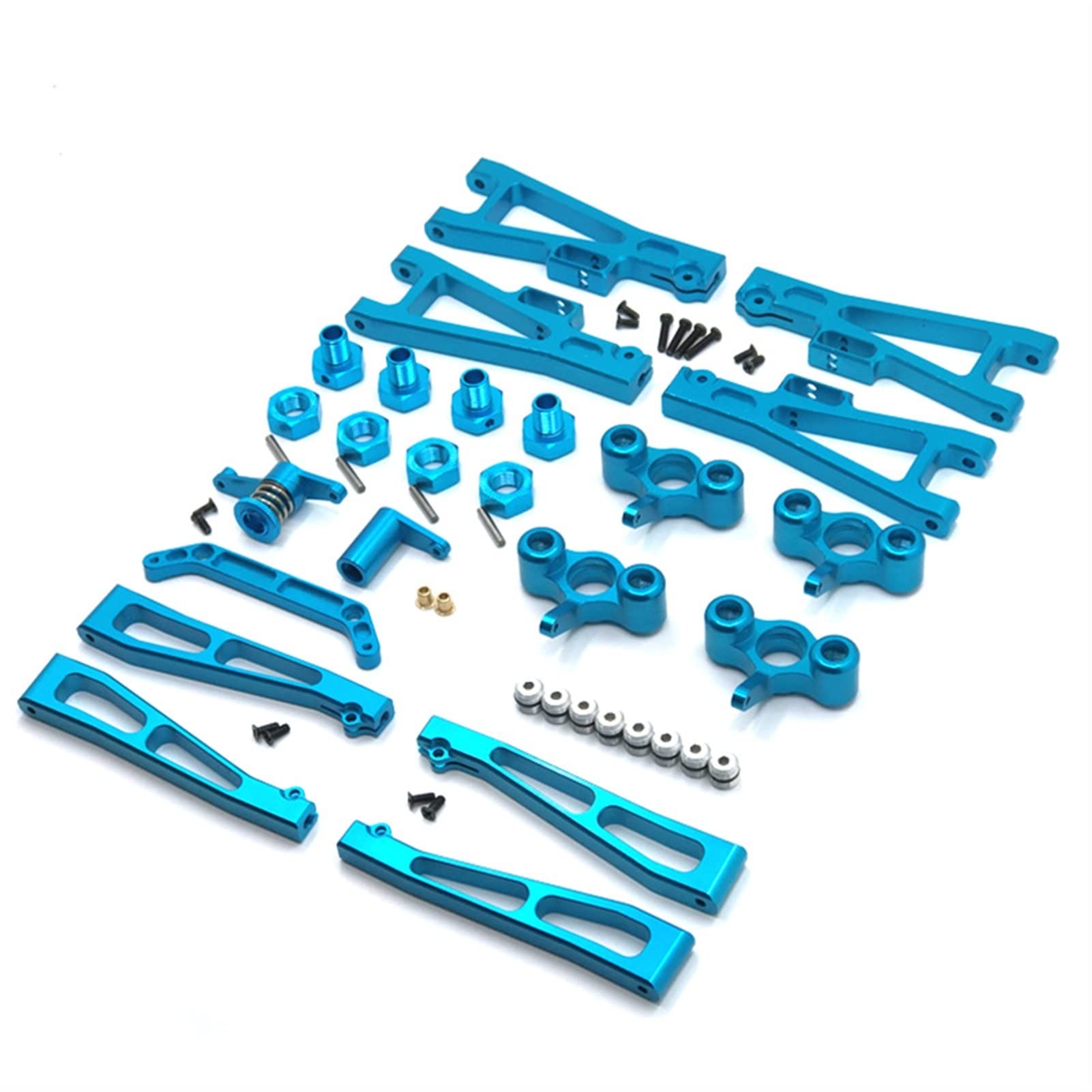 Pexorin Fernbedienungs-Autoteile, Metall-Upgrade- und Modifikationsteile-Kit, Zusammenfassung, for JBL 1/10 J3 Ferngesteuerter Auto-Stoßdämpfer(Blue) von Pexorin