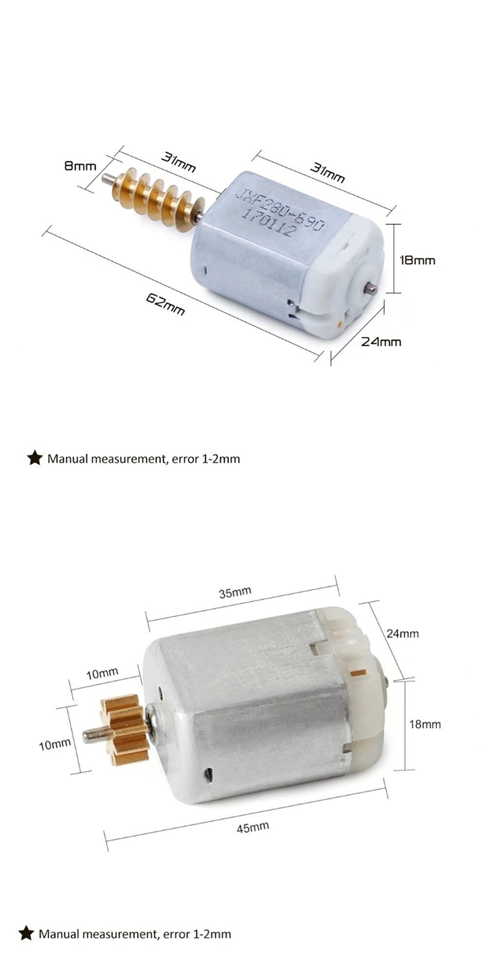 Pexorin Hecktür-Kofferraum-Gepäckverriegelungsmotor, for, for Mercedes-Benz, ML-Serie, GL-Serie, R-Rückenlehnenmotor, Heckklappe W164 W251 elektrischer Türschlossmotor(Long Motor) von Pexorin