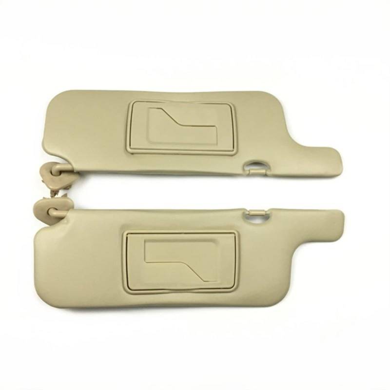 Pexorin Innere Sonnenblende, Sonnenschutz, vordere Windschutzscheibe, Sonnenblende, blendfreier Sonnenschutz mit Spiegel-Set, for Toyota, for Corolla 2003–2012, Beige Ersatzzubehör für Sonnenblende(Le von Pexorin