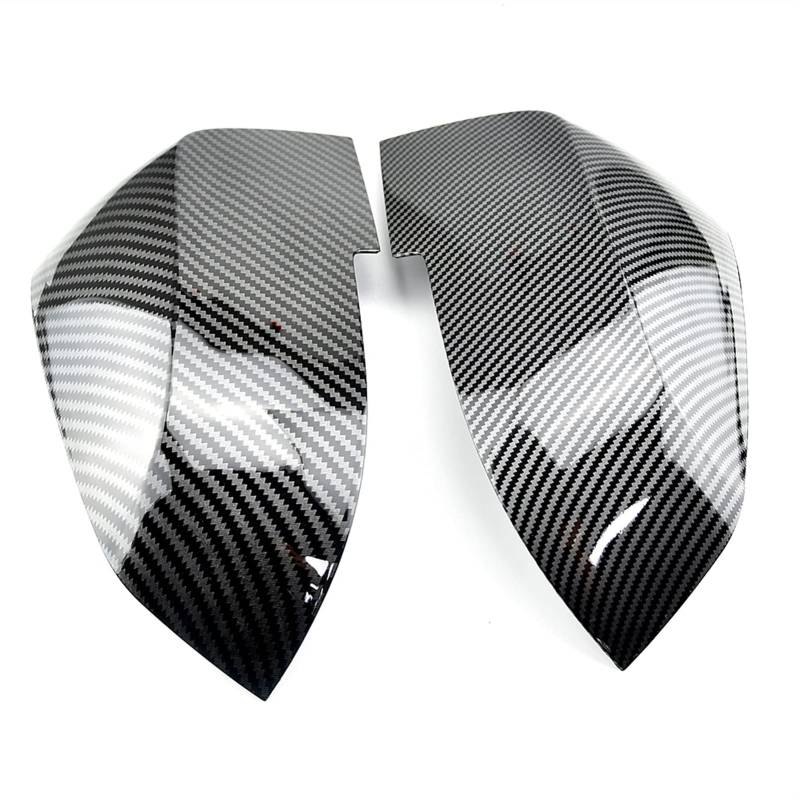 Pexorin Left Right Side Rearview Mirror Cover Cap, for BMW, F20 F21 F87 M2 F23 F30 F36 X1 E84 I3 I3S Auto Accessories Abdeckung für Autotür-Außenspiegel(Carbon Fiber Pattern) von Pexorin