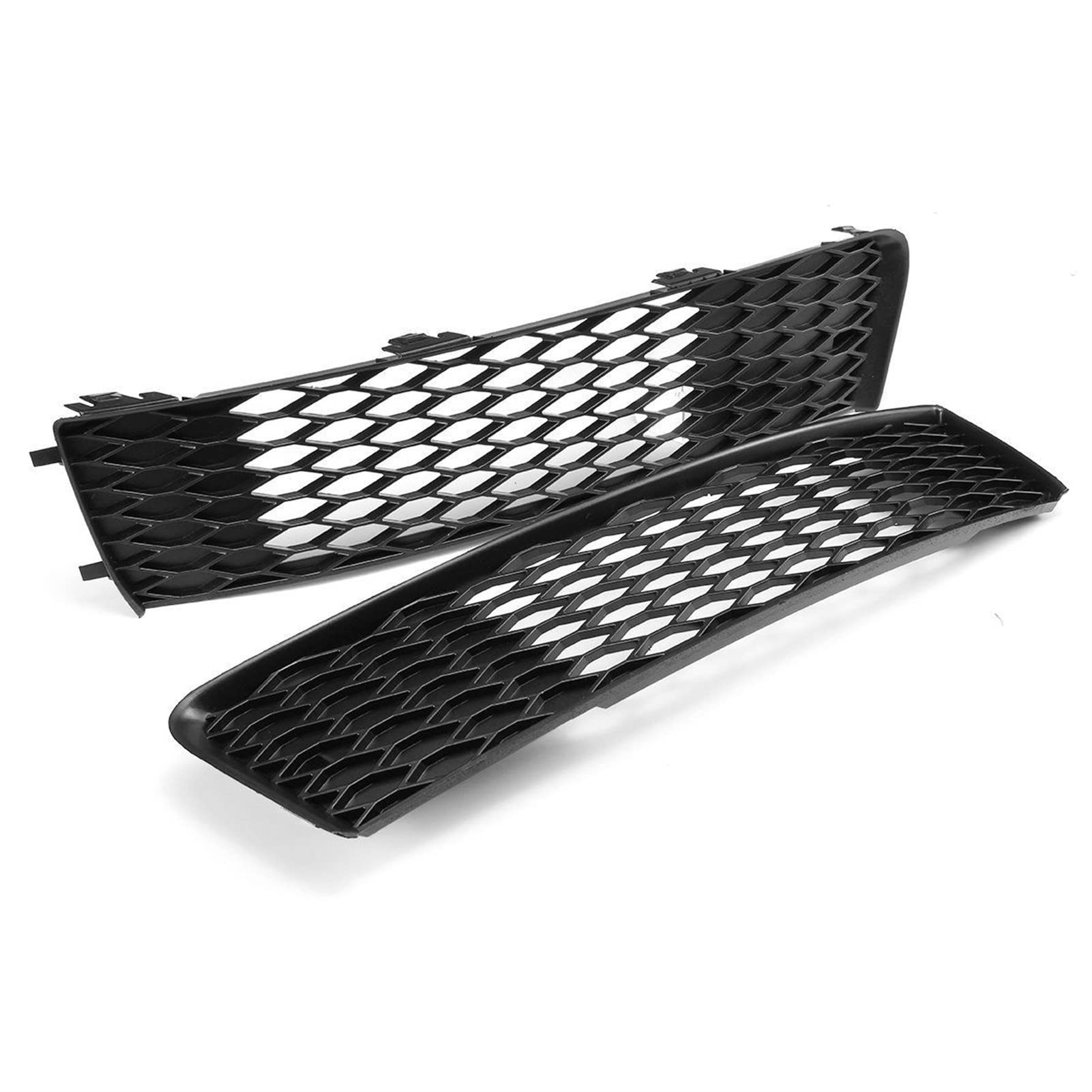 Pexorin Links Rechts Auto Frontstoßstange Nebelscheinwerfer Kühlergrill Grillverkleidung, for Audi, for Q7 for, 2009-2015 Racing Grills Grill Mesh Cover Austausch der Nebelscheinwerfergitterabdeckung von Pexorin