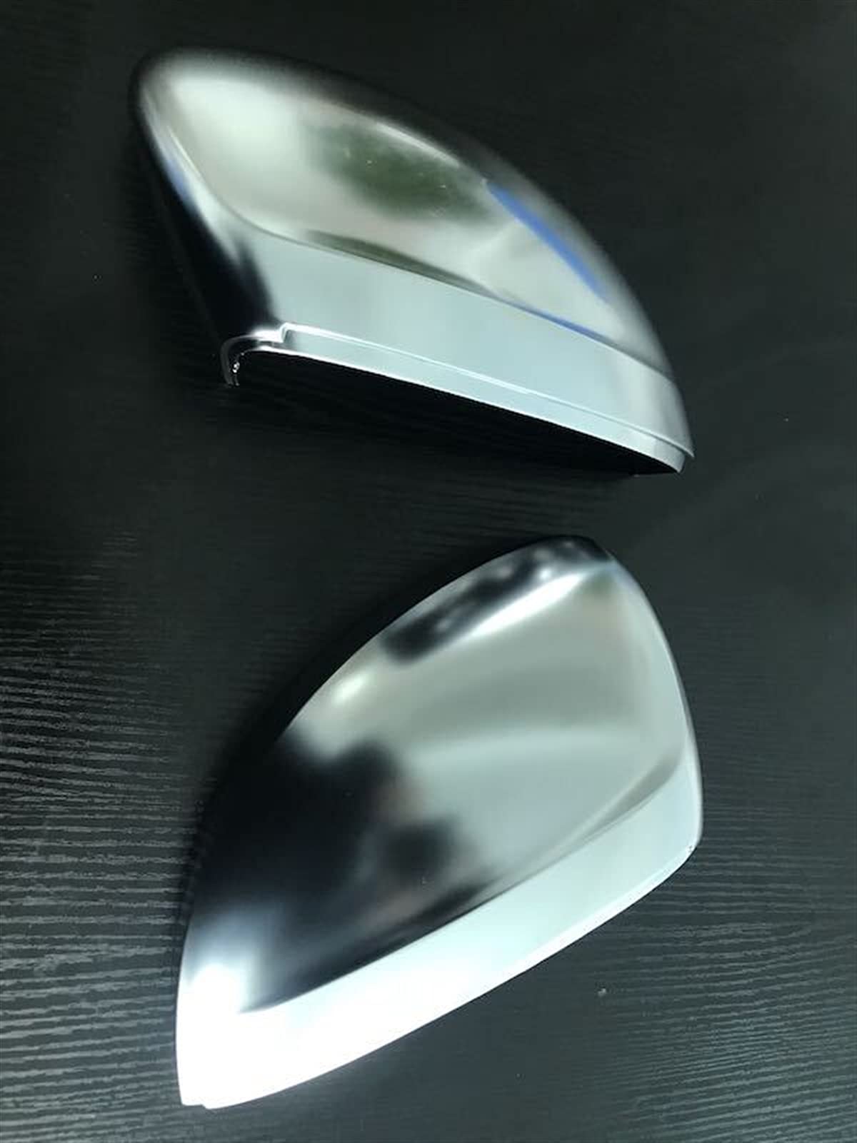 Pexorin Matt Chrome Mirror Cover Rearview Side Mirror Cap, for VW, for Tiguan, 2017 Abdeckung für Autotür-Außenspiegel von Pexorin