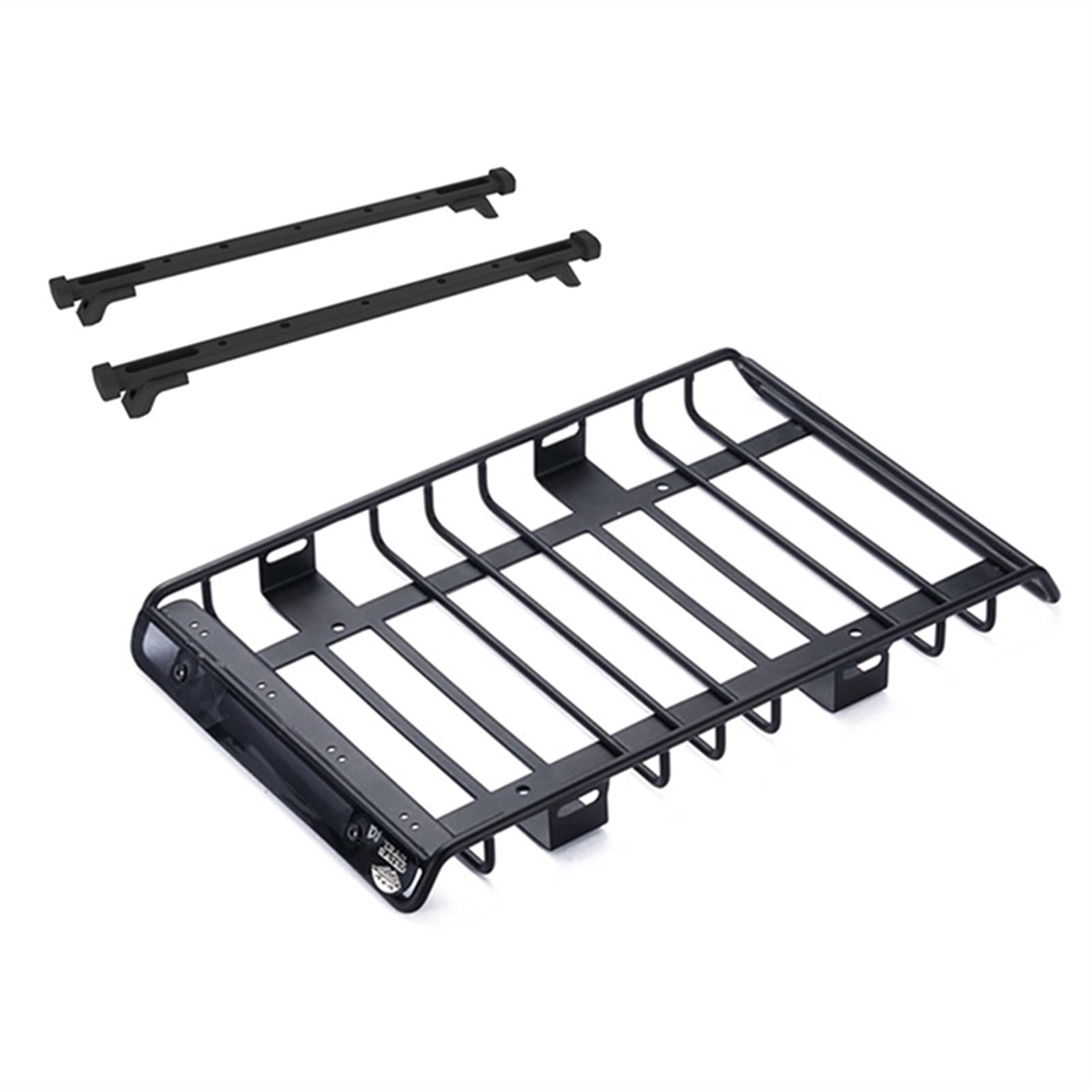 Pexorin Metall Gepäckträger Dach Rack, for Traxxas, TRX4 TRX6, for Axial, SCX10 III 90046 AXI03007 1/10 RC Crawler Mit Befestigungs Schiene Spielzeugauto-Abenteuer-Dachträger von Pexorin