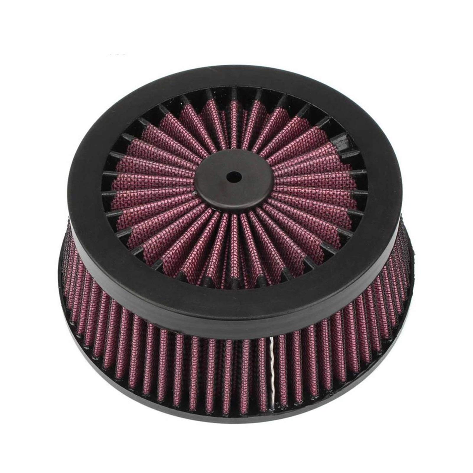 Pexorin Motorrad Luftfilter Ansaugfilter Kern Ersatzelement, for Harley Touring Electra Glide Sportster 883 1200 Softail Dyna Motorrad-Luftfilter(Red) von Pexorin