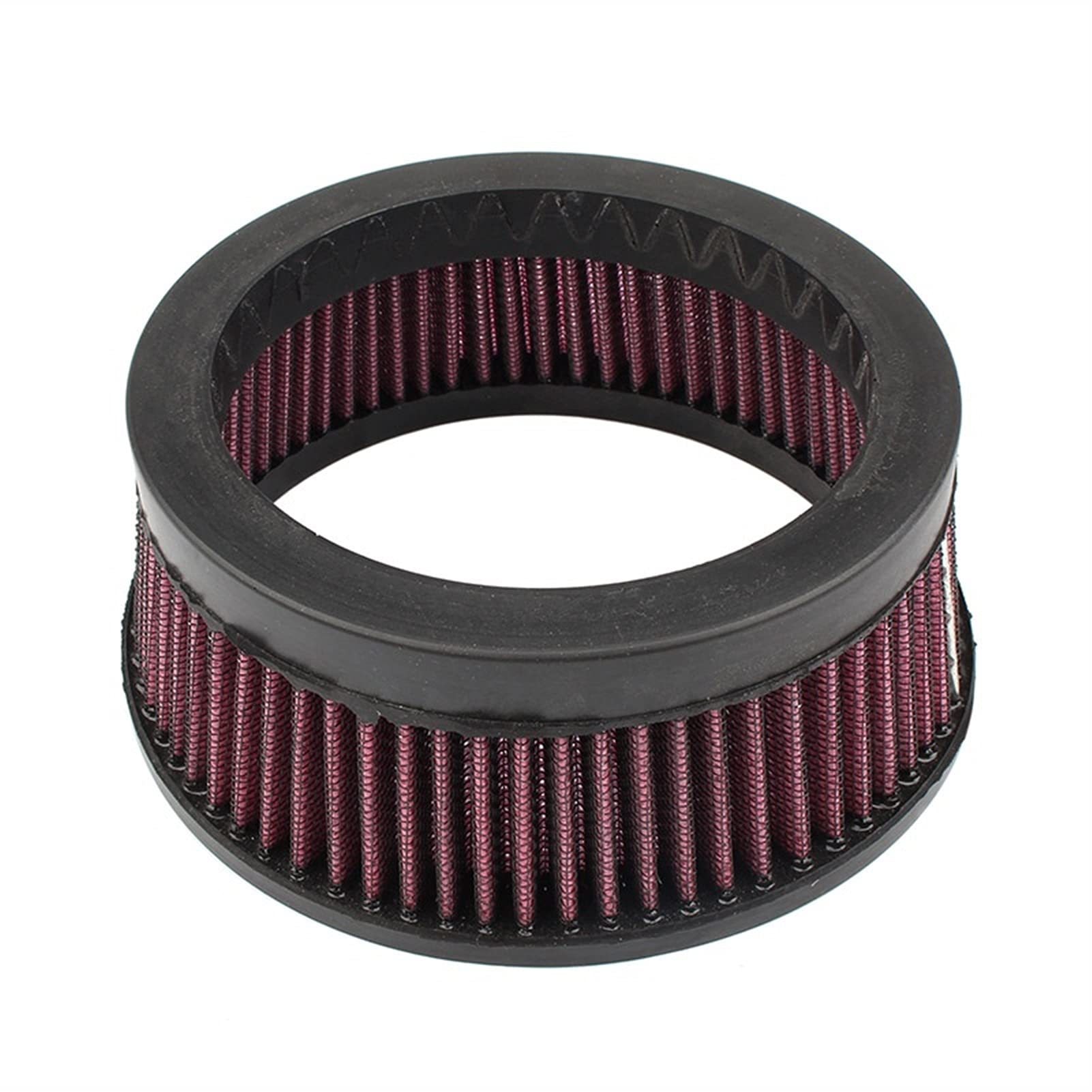 Pexorin Motorrad-Luftfilterelement Ersatz-Ansaugfilter Schwarz Rot, for Harley, Touring Road King Dyna Softail Sportster XL Motorrad-Luftfilter(B Red) von Pexorin