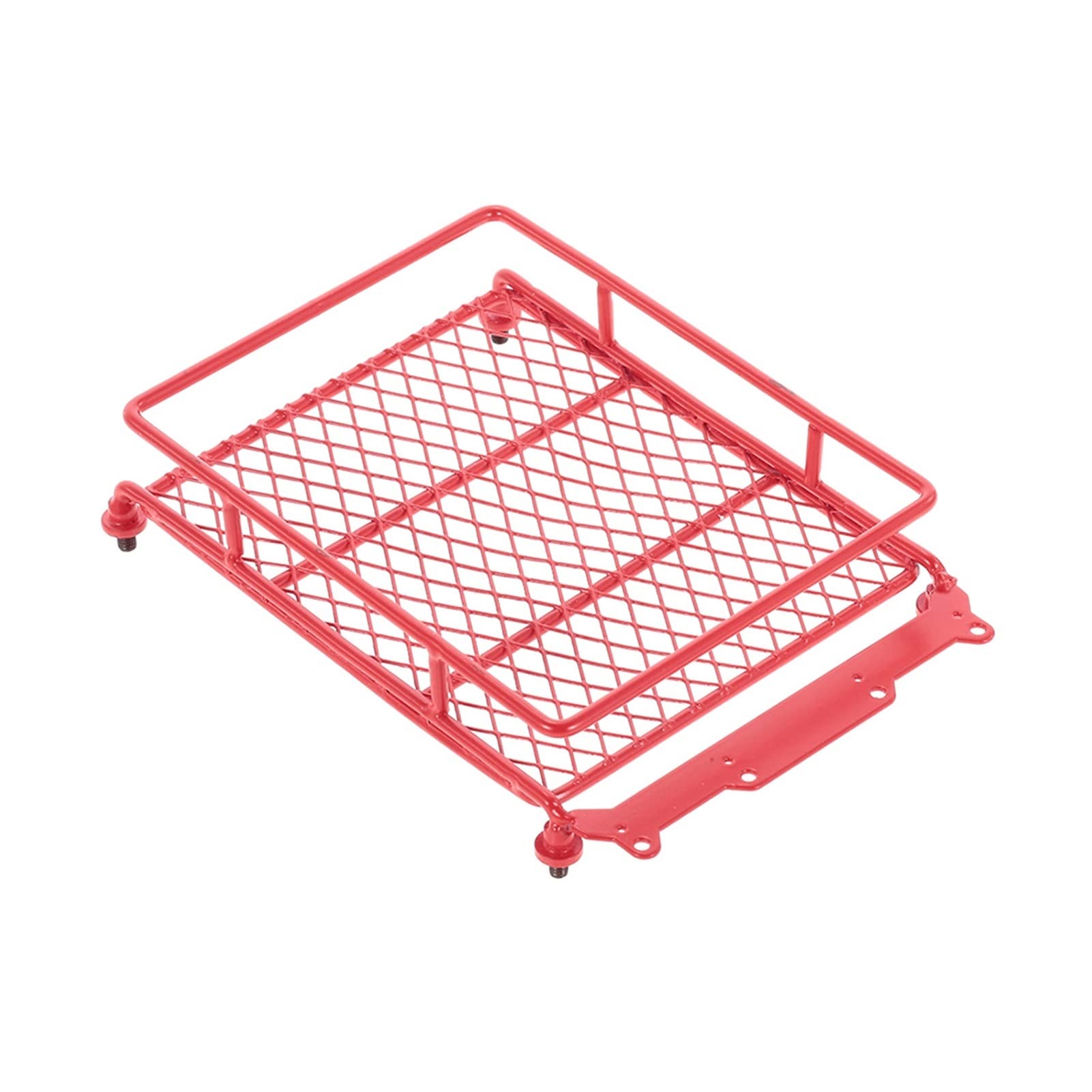 Pexorin RC 1/10 Metall Dach Rack Gepäck Träger, for Axial, SCX10 D90, for Traxxas, -4, CC01 Zubehör Spielzeugauto-Abenteuer-Dachträger(Red) von Pexorin