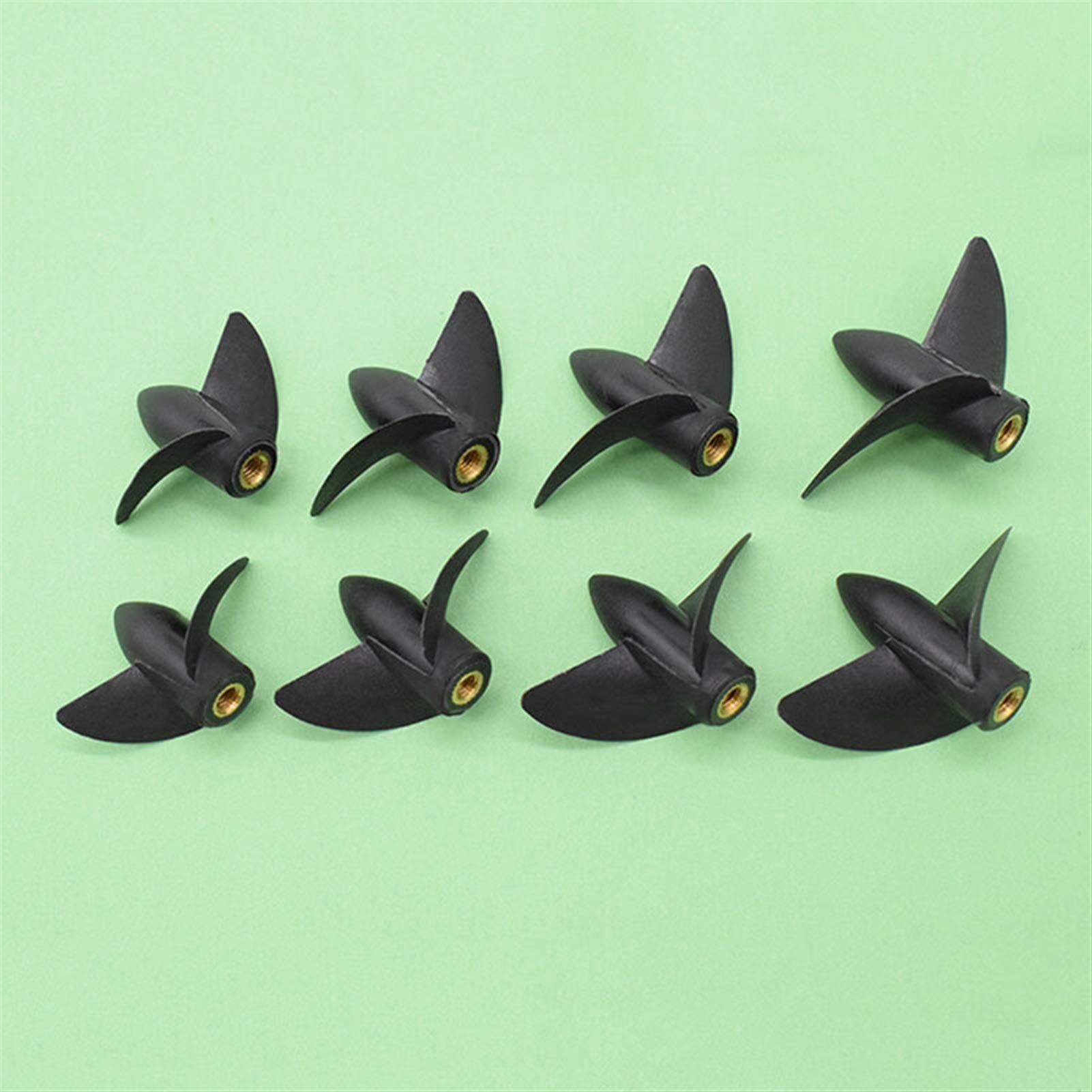 Pexorin Rc Boot M4 Zwei Klingen Paddel Mit Gewinde 2 Klingen Nylon Boot Propeller Positive Reverse Propeller for 4mm Boot Welle Ferngesteuerter Bootspropeller(D42mm Reverse) von Pexorin