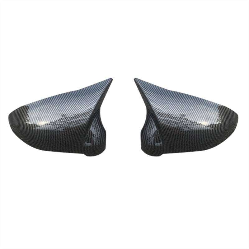 Pexorin Rear View Mirror Cover, for Audi, B9 A4 S4 A5 S5 2016 - UP Mirror Side Caps Replacement Style Caps Carbon Fiber Abdeckung für Autotür-Außenspiegel(1 Set Carbon Pattern) von Pexorin