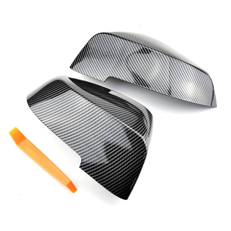 Pexorin Rearview Mirror Cover Side Wing Protect Frame Covers Carbon Fiber Style Shell, for BMW, 5 Series F10 F11 2011-2015 Abdeckung für Autotür-Außenspiegel(Carbon Fiber Pattern) von Pexorin