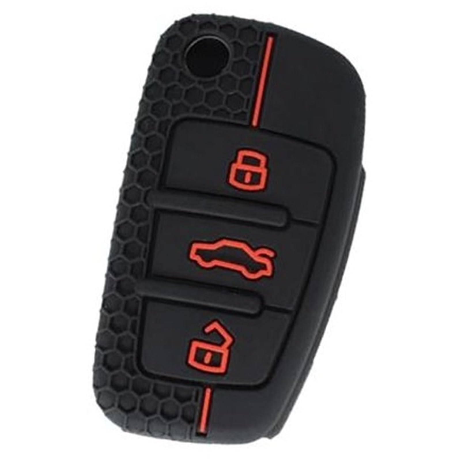 Pexorin Silikon Auto Schlüssel Abdeckung Shell for A1 A3 A4 A5 A6 A7 A8 R8 TT S5 S6 S7 S8 Sq5 q5 Q7 Rs4 Falten Flip Remote Key Case Fob Keyless Schlüsselanhänger-Abdeckung von Pexorin