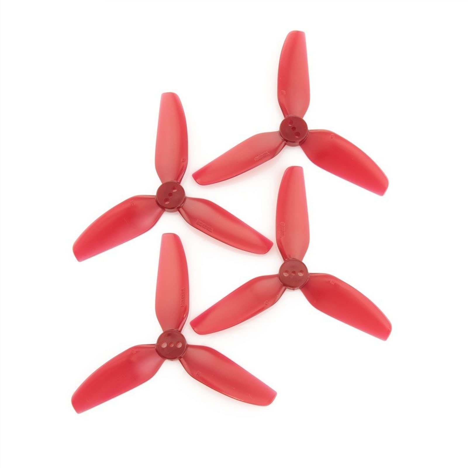 Pexorin T3X3X3 3030 3-Blatt-PC-Propeller 1,5 mm, for RC FPV Racing Freestyle 3 Zoll Cinewhoop Kanaldrohnen DIY-Teile Propellerpropeller(12Pairs Red) von Pexorin