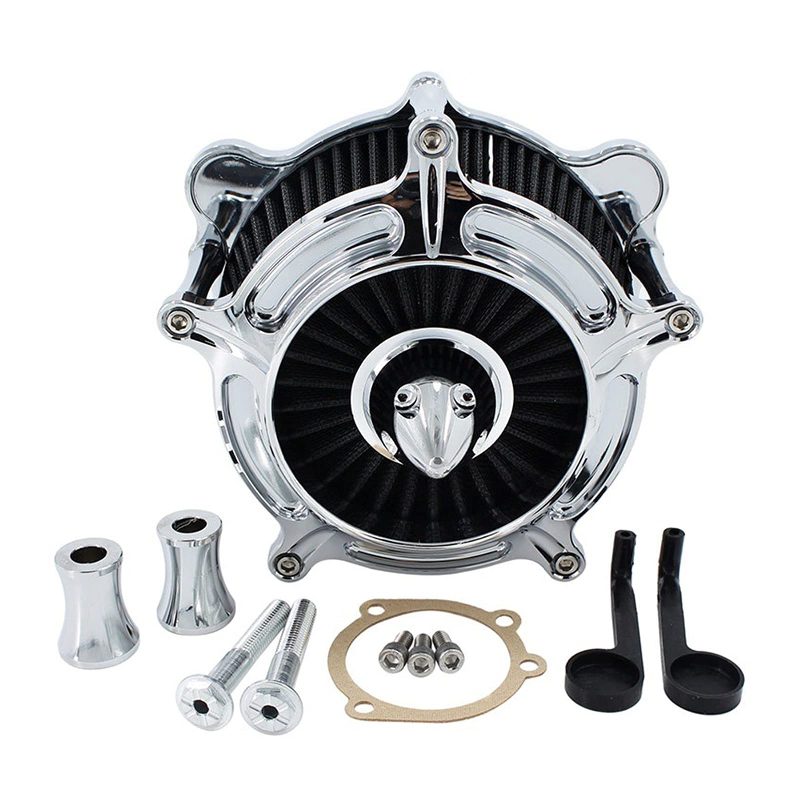 Pexorin Turbine Spike Luftfilter Ansaugfilter, for Harley, Twin Cam EVO Touring Road King Street Glide Softail FXST Dyna FXR 1993-1999 Motorrad-Luftfilter(C) von Pexorin