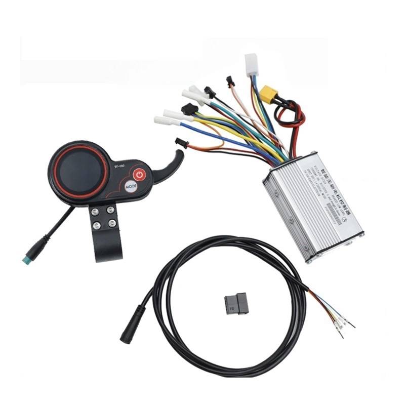 Pexorin USB-Lade-Scooter-Anzeigefeld TF-100-Display 5/6-poliges 36V48V-Kommunikationsinstrument, for Kugoo, M4 Electric Controller Scooter-Instrumententafel(36v 1set) von Pexorin