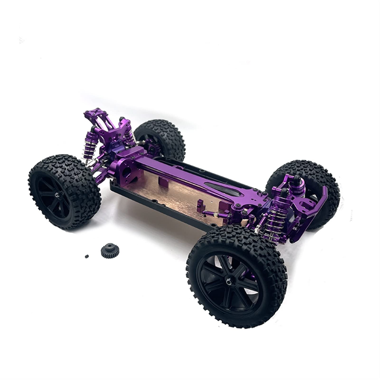 Pexorin Upgrade-Rahmen aus Metall, for WLtoys, 1/12 124017 124019 RC Car Ferngesteuerter Auto-Stoßdämpfer(Purple) von Pexorin