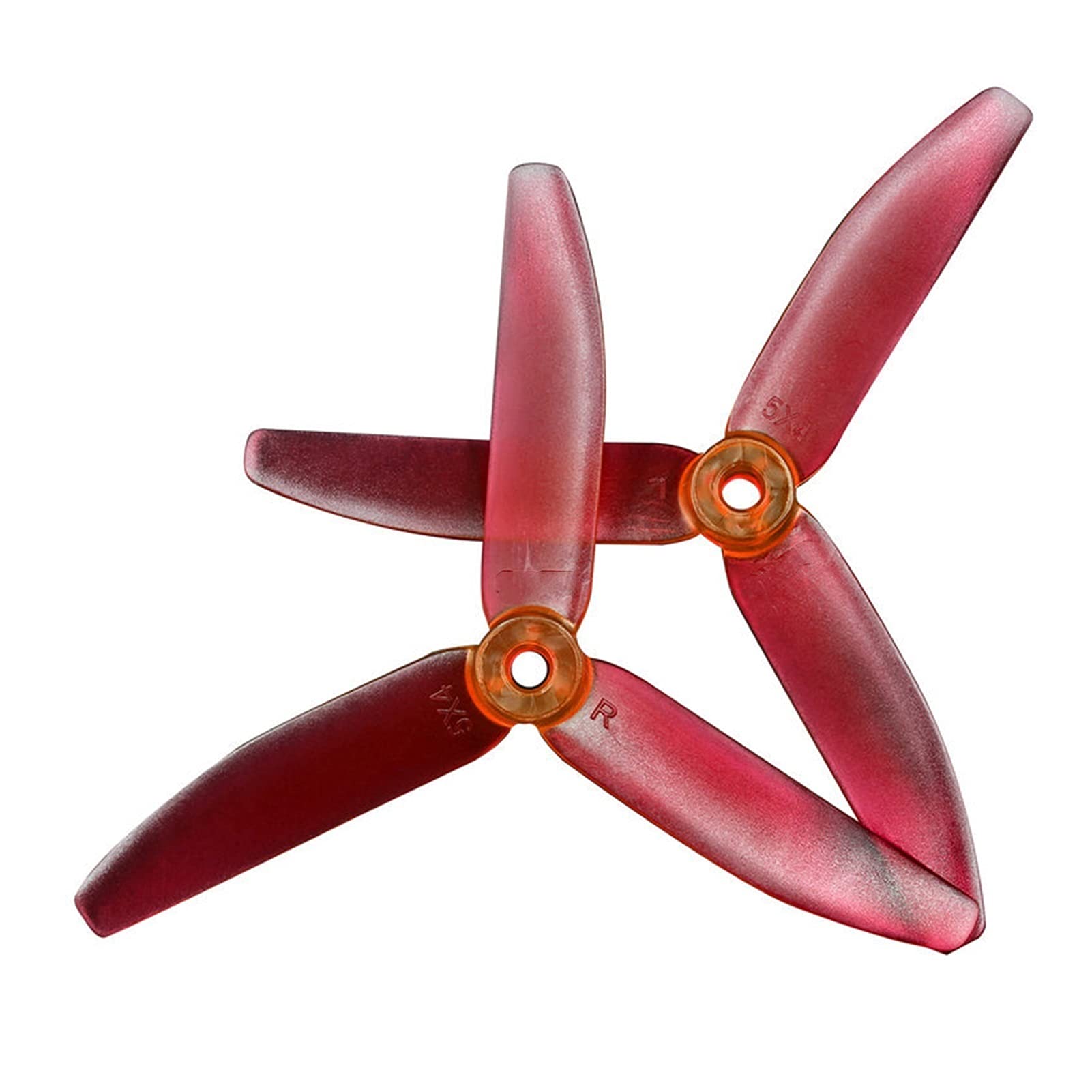 Pexorin V2 5X4X3 3-Blatt-PC-Propeller, for RC FPV Racing Freestyle 5 Zoll 4S 6S Drohne Propellerpropeller(10Pairs Red) von Pexorin