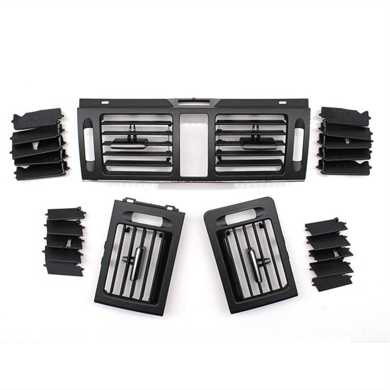 Pexorin Vordere Klimaanlage AC Vent Grille Outlet Set, for Mercedes, for Benz W204 C Klasse 180 200 220 230 260 300 350 2007-2011 Auto-Klimaanlagengitter(Black High-end Model) von Pexorin