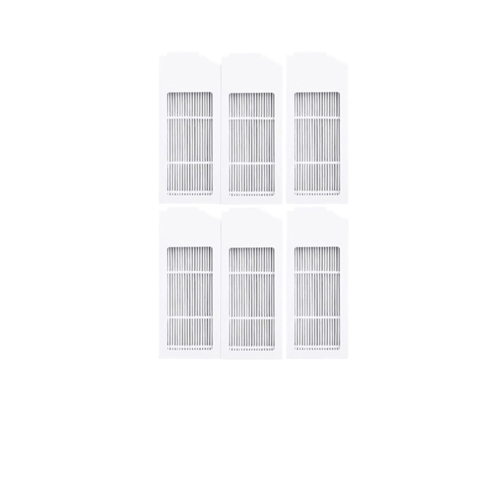 Pexorin for Ecovacs Deebot X1 Omni T10 Turbo Staubsauger Roboter Filter Seite Pinsel Reinigung Tuch Ersatzteile Staub Box Zubehör Roboterstaubsauger-Set(6PCS-02) von Pexorin