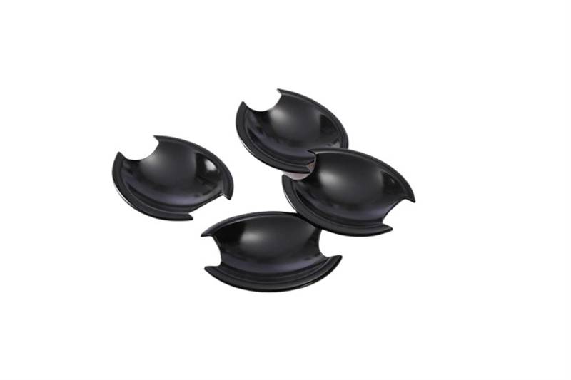 Pexorin for Nissan Qashqai J10 2007-2013, glänzendes schwarzes Chrom, Aufkleber for Autotürgriffabdeckungen, Styling-Zubehör Autotürgriffabdeckung(Black Bowl) von Pexorin