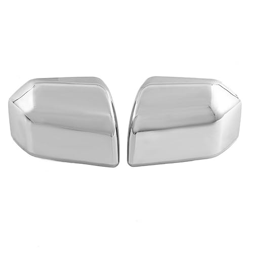 Car Mirror Caps 2 Paar Auto Rückspiegel Abdeckung Gehäuse Für F150 LKW 2015-2020 Links Rechts Seite Tür Flügel Spiegel Kappe Sheels Auto Zubehör Rear View Mirror Cap(Chrome) von Pfdwmdoi