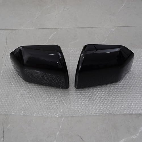 Car Mirror Caps 2 Paar Auto Rückspiegel Abdeckung Gehäuse Für F150 LKW 2015-2020 Links Rechts Seite Tür Flügel Spiegel Kappe Sheels Auto Zubehör Rear View Mirror Cap(Glossy Black) von Pfdwmdoi