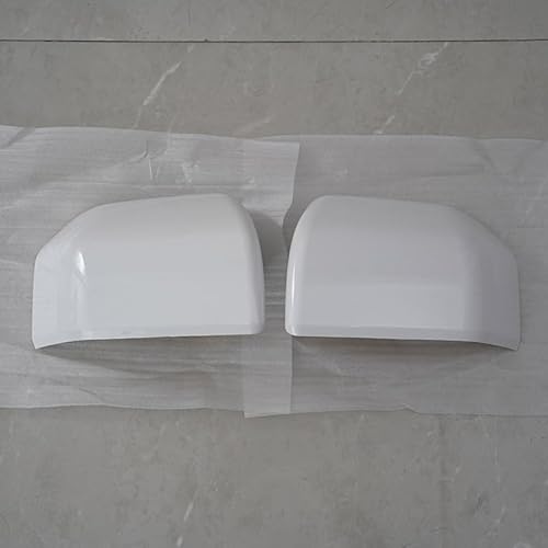 Car Mirror Caps 2 Paar Auto Rückspiegel Abdeckung Gehäuse Für F150 LKW 2015-2020 Links Rechts Seite Tür Flügel Spiegel Kappe Sheels Auto Zubehör Rear View Mirror Cap(White) von Pfdwmdoi