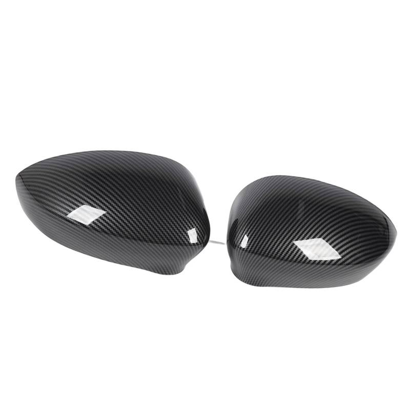 Car Mirror Caps 2 Paar Tür-Seiten-Rückspiegel-Abdeckkappe, Links Und Rechts, Ersatz Für 500 2007 Bis 2020 Rear View Mirror Cap(Carbon Pattern) von Pfdwmdoi