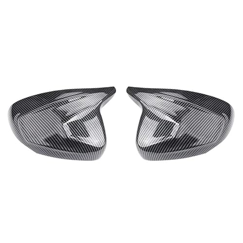 Car Mirror Caps 2set Auto Hörner Rückspiegel Abdeckung Für EINE Klasse CLA W177 Für C118 2019-2021 Links Hand Stick Spiegel Abdeckung Rear View Mirror Cap(1 Set Carbon Pattern) von Pfdwmdoi