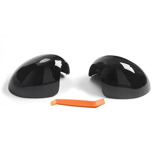 Car Mirror Caps Auto Seite Rückspiegel Abdeckung Trim Manuelle Falten Spiegel Kappe Für R55 Für R56 Für R57 Für R58 Für R59 Für R60 Für R61 2007-2016 Rear View Mirror Cap(GlossyBlack) von Pfdwmdoi