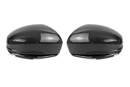 Car Mirror Caps Für Fit 2014-2020 Auto Zubehör Tür Seite Flügel Rückspiegel Abdeckung Kappe Gehäuse Carbon Faser Schnalle Stil 1 Paar Rear View Mirror Cap(A) von Pfdwmdoi