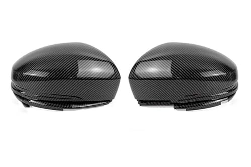 Car Mirror Caps Für Fit 2014-2020 Auto Zubehör Tür Seite Flügel Rückspiegel Abdeckung Kappe Gehäuse Carbon Faser Schnalle Stil 1 Paar Rear View Mirror Cap(B) von Pfdwmdoi