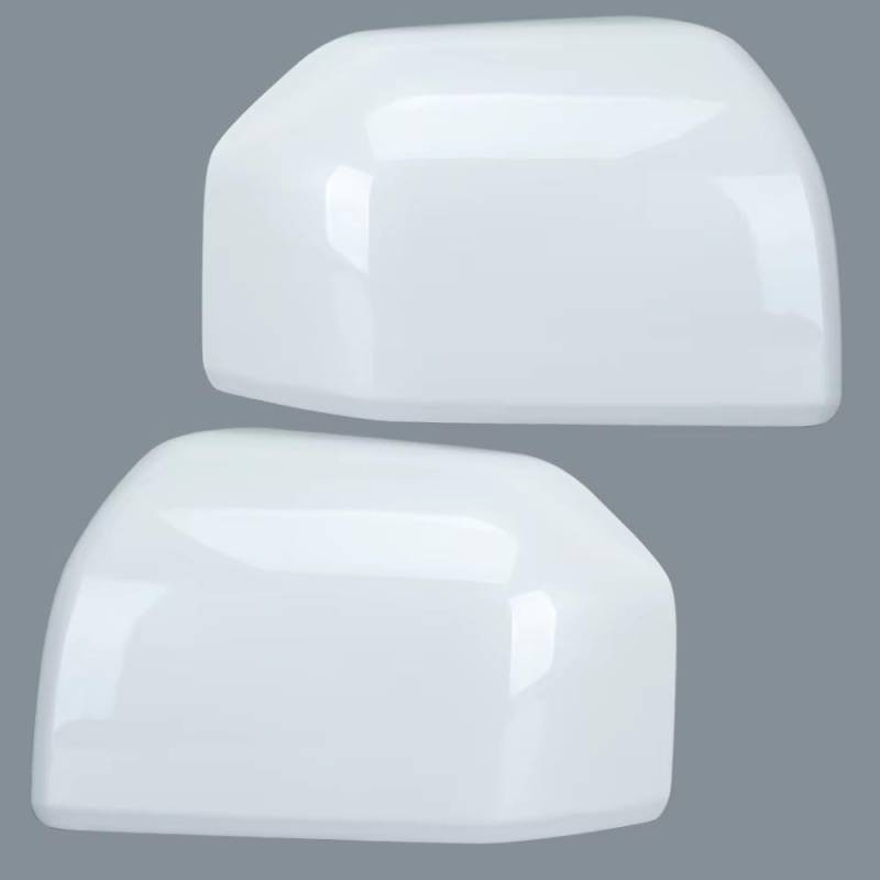 Car Mirror Caps Seitenrückspiegel-Abdeckkappe Für F150 2015–2020, Ersatz Mit Schnalle, Weiße Tür, Außenspiegel, Gehäuse, Autozubehör Rear View Mirror Cap(1Pair) von Pfdwmdoi