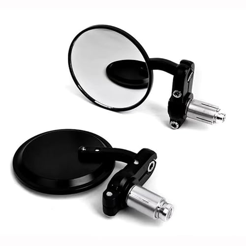 Motorcycle Mirror 1 PAAR 22mm Universal Motorrad Spiegel Rückspiegel Motorrad Zubehör Griff Bar End Montage Lenker Ende Handlebar Mirrors von Pfdwmdoi