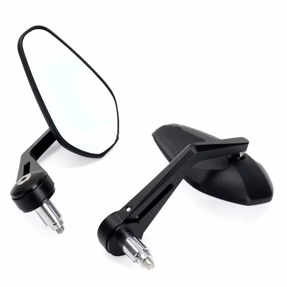 Motorcycle Mirror 1 Paar 7/8" 22mm Motorrad Rückspiegel Universal Scooter Bar End Lenkerspiegel Rückspiegel Zubehör Handlebar Mirrors(1Pair For Y-m-h) von Pfdwmdoi